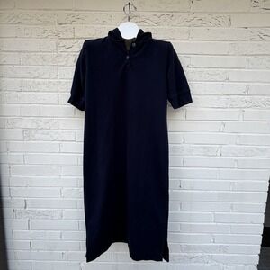 Lauren Ralph Lauren Dress Women's Cotton Knit Short Sleeve Maxi Dress Size L